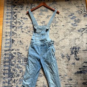 Free People Denim Overalls